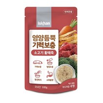 와와펫 이즈칸 독 영양듬뿍 기력보충 소고기황태죽100g 12개 강아지죽 노령견, 닭고기황태죽