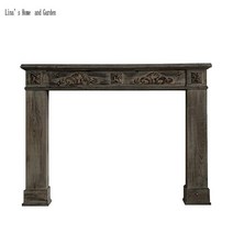 주물화목난로 주철 숯불 감성 캠핑용 실내용 벽난로 레트로 겨울난방 수제 농가 장식 나무, 갈색