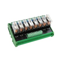 GHSHOP 녹색을 가진 8개의 CH 릴레이 모듈 8개의 패널 운전사 널 관제사 소켓 DC 12V PNP, 설명, 그림으로