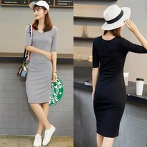 집콕웨어 통기성 꾸안꾸 중팔 무지원피스 여름 집순이