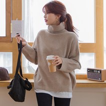 [나크21] (55~88) 부드러운 터치 터틀넥 니트 NK04-T-50