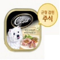 시저캔 강아지통조림 강아지습식사료 닭고기 100G