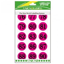 숫자스티커 308PK 핑크 25mm 분류용라벨 네임라벨지 일반견출지 서류분류표기용견출지 스티커종류 일반사무용품 화일라벨지 네임라벨 서류용견출지 파일요라벨, 단일 수량