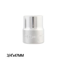 지니어스 6각핸드소켓 복스알 임팩소켓 3/4in x 47mm, 1