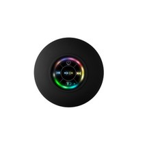 가성비 사운드바 블루투스 mini 스피커 방수 욕실 오디오 무선 샤워 스피커 rgb, 검은색