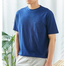 넛지어패럴 / 커플 20수 포켓 라운드 반팔티