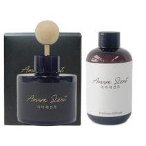 아마레센트 블랙 차량용 디퓨저 본품 120ml + 리필액 200ml, 꽃집