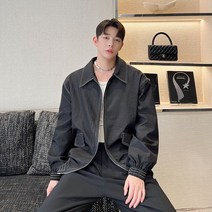 밑단 시보리 남성 봄가을 블랙 재킷 40대 베이직 30대 심플 아우터