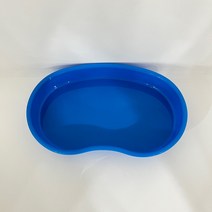 플라스틱 반달 접시 반영구재료 위생저 파란색, 1개, 블루