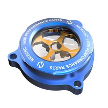 NICECNC ATV 오일 필터 커버 가드 캡 Yamaha Raptor 700R 2009 2011- 2006- YFM700R YFM 알루미늄, 01 blue