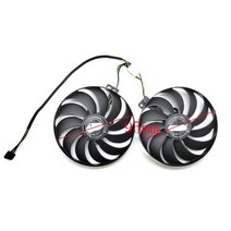 T129215SU 95mm 2 개/ 28x28x28x28mm 아수스 듀얼 Radeon RX5600XT RX5700 RX5700XT 그래픽 카드 팬, [03] one set
