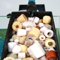 어항 스펀지 저면 상면 여과재 망 10가지 혼합 420g, 여과재10종420g