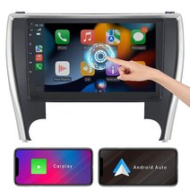 Evonavi 토요타 캠리 2015 2016 2017용 자동차 스테레오 2GB +32GB IPS HD 터치스크린 라디오 블루투스 Wi-Fi 카플레이 및 안드로이드 오토 미러, Camry 2015-2017