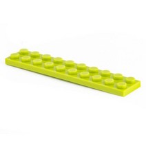 10Pcs 작은 입자 3832 2x10 플레이트 빌딩 블록 플랫 DIY 부품 Buildmoc 호환 어셈블리 크리 에이 티브 선물 완구, Light green
