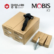 K5 LPG/LPI (2012년~2019년11월) 점화플러그 코일 1대분 세트 18846-08071 27300-2E000 공임나라 제휴, LPG 차량-K5 2012년~2019년11월