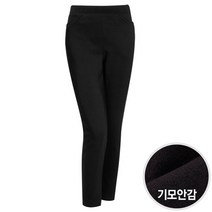 [KT알파쇼핑]베이직 겨울 기모 여성 밴딩 스판 슬랙스 SSG-WPT-1096-블랙