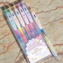 ZG90 제브라 사라사 클립 0.5mm Marble Color 5색세트 문구반점 수입볼펜 젤펜 겔펜 필기구세트, OS 본상품선택, OS 본상품선택