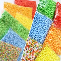 ts11017 반제품 컬러 스티로폼공(1호/2호), 2호 연두, 연두