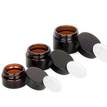 화장품 젤 용기 여행 케이스 E475 유리 크림 공병 50G, 브라운, 1개