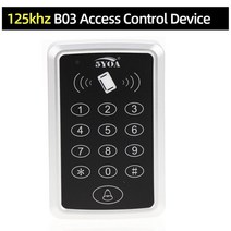 125KHz RFID 액세스 제어 도어 잠금 Digicode 오프너 키패드 EM 카드 판독기 시스템 키보드 게이트, [01] 125khz ID B03 ONLY, 1.125khz ID B03 ONLY, 없음