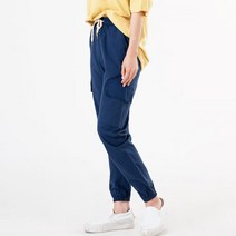 여성 린넨 카고 포켓 밴딩 조거 팬츠 방송댄스복장 필수템 애슬래저 선배룩