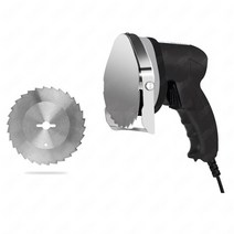 식품교반충진기 KS100E Rotisserie 상업용 전기 터키 도너 케밥 커터 나이프 Shawarma Gyros Slicer Machin, 01 Black-Serrated Blade_02 EU