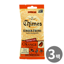 차임스 진저 츄 오렌지 42g 3팩, 3개