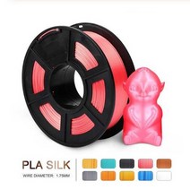 3D프린터필라멘트 SUNLU PETG ABS 실크 필라멘트 1kg 1.75mm 공차 FDM 3D 프린터 소재 고강도 100% 버블 없, 13 SILK Red