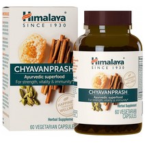 Himalaya Herbal Healthcare Chyavanprash 히말라야 암라 시나몬 60캡슐, 1팩