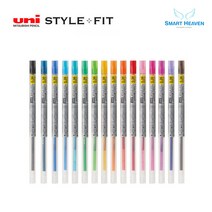 uni 유니 스타일핏 중성리필심 UMR-109, 0.28mm 중성리필심, 레드-
