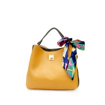 [재고정리] 회전 버튼 버킷백 EM255 스카프 장식 가방