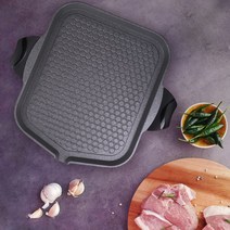 퀸센스 인덕션 에리카 스톤 구이팬 삼겹살 고기 불판