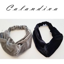 [Calandiva] 부드럽고 고급스런 벨벳 헤어밴드 머리띠