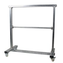 발포지 포장용에어캡 거치대 뽁뽁이 디스펜서 롤 홀더 걸이 롤러 행거 랙, B. 단층 강화코일형 지지대-폭 1. 2m이내