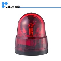 회전경광등/125파이/AC220v/DC12/DC24/경광등/, AC220V/적색/자석식