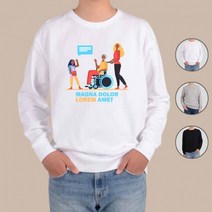 디자인티셔츠 아토 할아버지 휠체어 가족 맨투맨 후드티