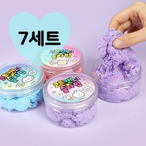 키워도 솜사탕 슬라임 만지는 재미 수제 슬라임만들기 세트 재료 액체괴물 인싸템 초등선물 12개 1세트 1개 2개 3개 4개 5개 6개 7개 8개 9개 10개, 7세트