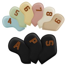 디이글 파스텔 골프 아이언 커버, S, 블루, 1개