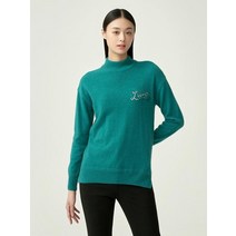 3여성)올리비아로렌 라쿤혼방 자수포인트 풀오버니트 VOCBLXWA381