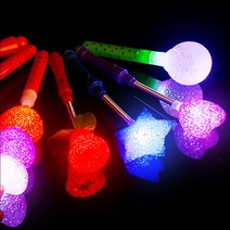 야광맨 LED 밥풀 미니 별봉 5가지 색상, [블루]LED 밥풀 미니 별봉+AG13 배터리 3개