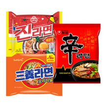 신라면5개+진라면(매)5개+삼양라면5개, 15개