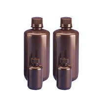 HDPE 갈색 세구병 (30ml-1000ml) 실험실 시약병 보관통, HDPE갈색세구500ml-12개(581240)