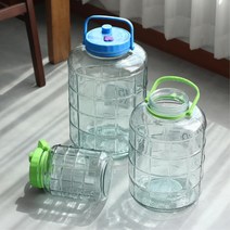 담금주 보관 유리병 담금병 발효식품 수제청 담금술병 과일담금주병 매실주병 매실술병 글라스병 매실통, 02. 숨쉬는 효소병 5L(색상랜덤)