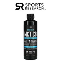 스포츠리서치 MCT C8 오일 무맛 473ml 중쇄중성지방 카프릴산 카프르산 라우린산 코코넛오일