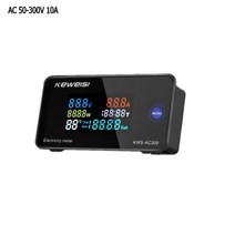 ac 6in1 220v 110v 50v 300v 100a 디지털 전류계 전력 에너지 전압계 전류계 볼트 와트 kwh 온도 측정기 시간 분할 ct, ac300v10a