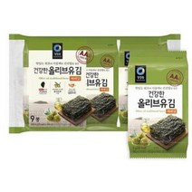 청정원 올리브유 재래김 5gx9봉, 8개