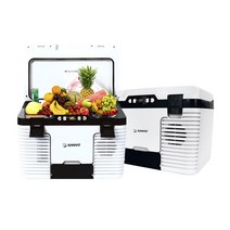 차량용 냉온장고 대용량 23L 캠핑 야외용 가정용미니냉온장고 대형차량 승용차 DC12V.24V겸용 AC220 시거잭 이동식 휴대용 간이 음료수 아이스박스 자동차 용품 선물 추천, 냉온장고 23L