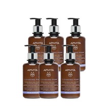 아피비타 크리미 클렌징 폼 200ml Apivita Mousse Onctueuse Nettoyante, 6팩