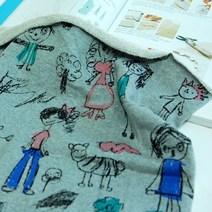 패브릭샵 3단쭈리 꼬마친구 4컬러, 멜란그레이