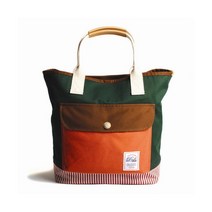 [가방팝] [드라이프]TOTE BAG-ORANGE/GREEN 토트백 숄더백